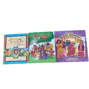The Beginner's Bible~Jesus Storybook Bible~Bible Heroes Storybook~Lot of 3 Books